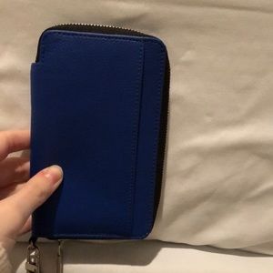 blue wristlet/wallet